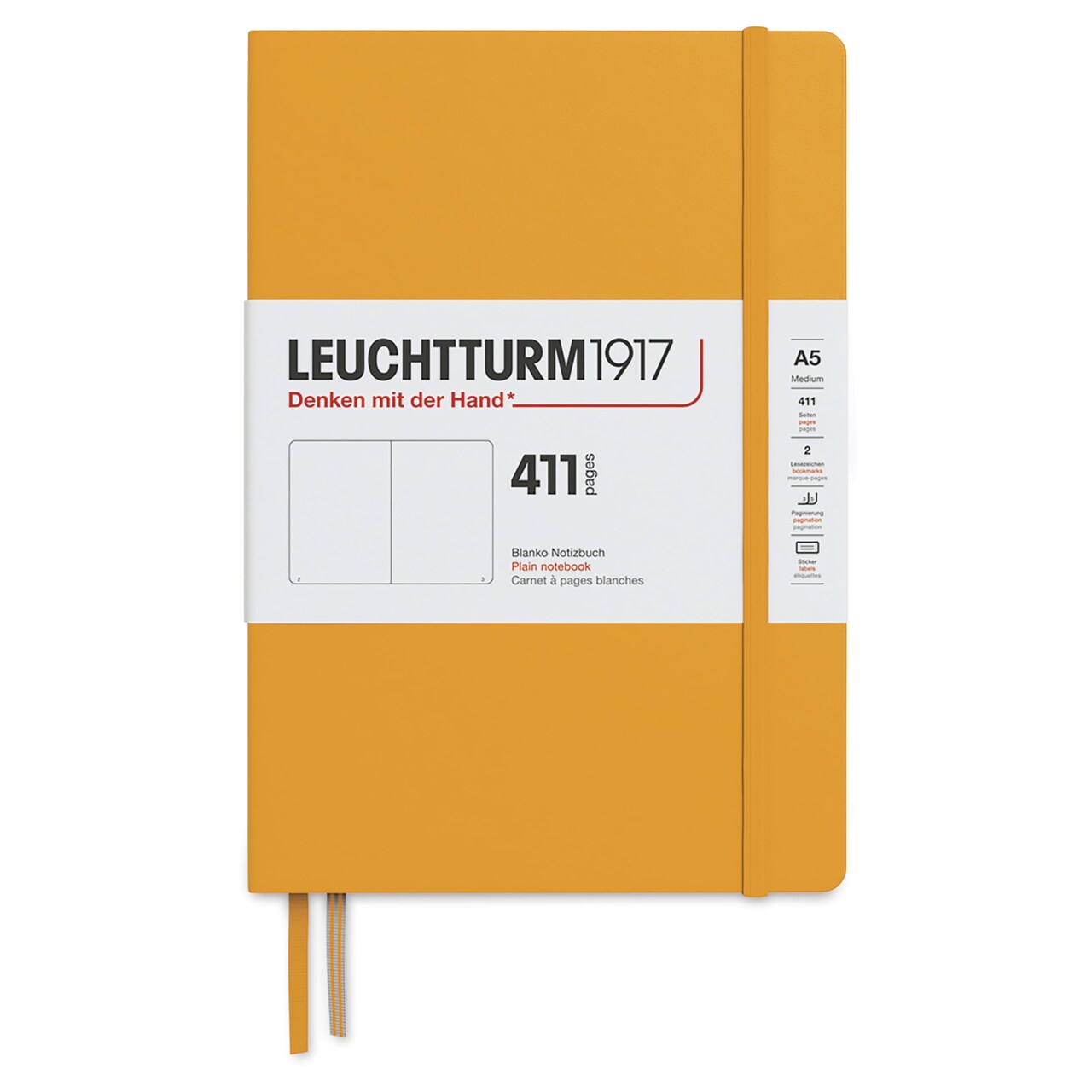 Leuchtturm1917 411 Notebook - Rising Sun, 5-3/4" x 8-1/4", Blank